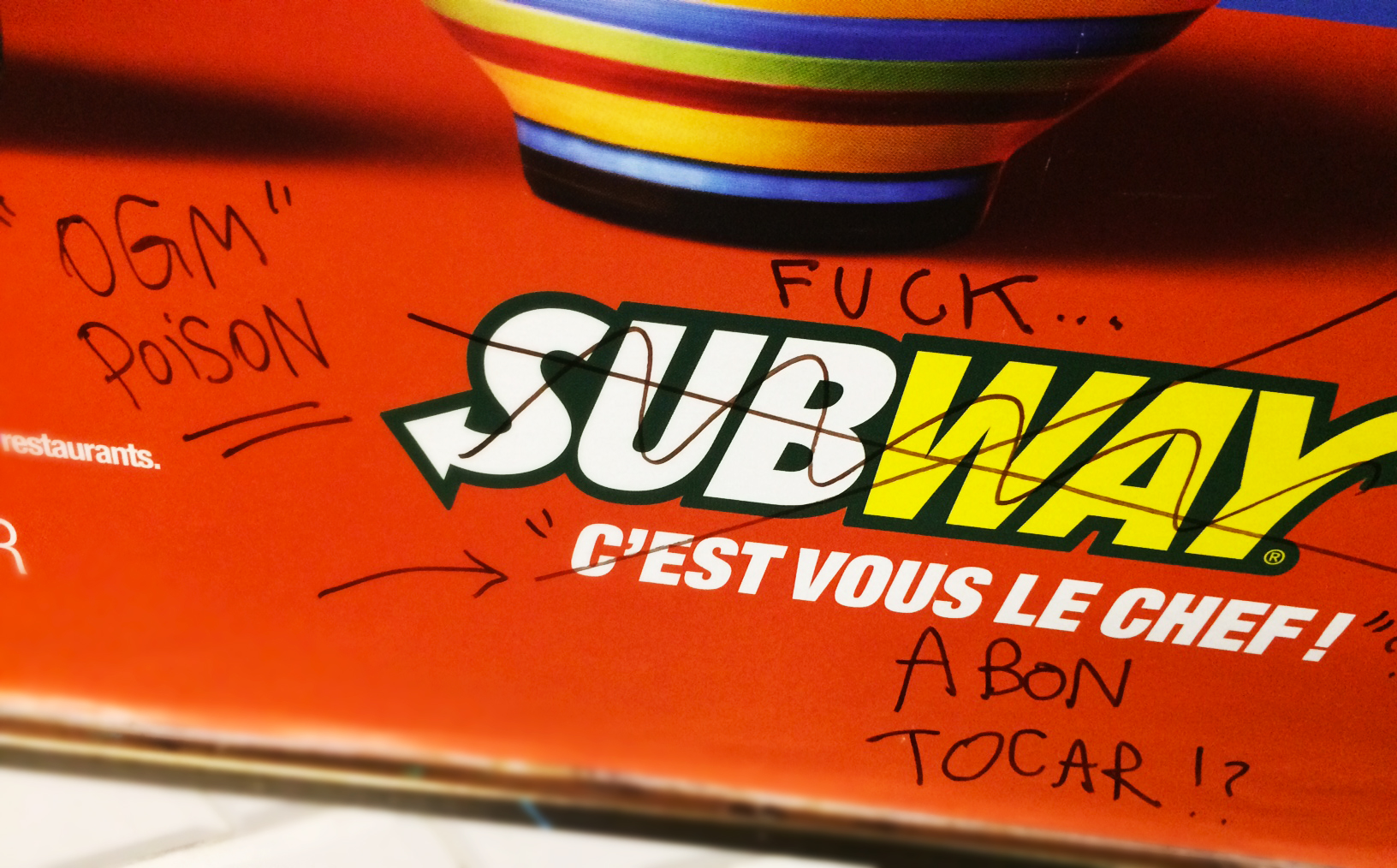 L’appropriation des publicités dans le métro parisien